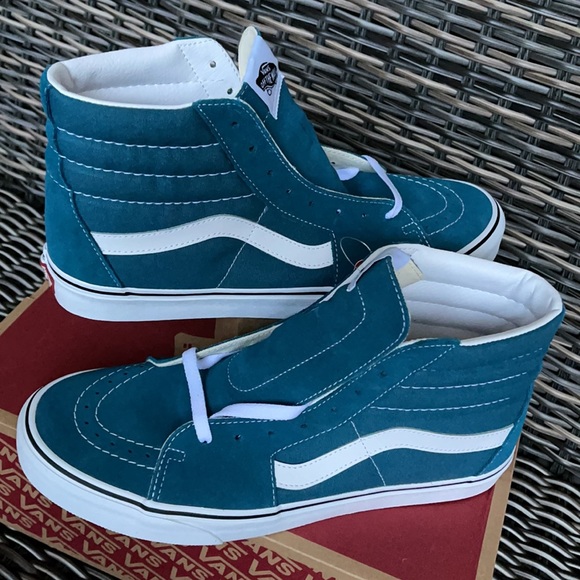 Vans Sk8-Hi Blue Coral/True White MENS - Picture 11 of 16